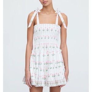 Hill House White Floral Dress